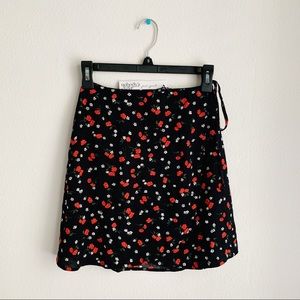 nobody’s child | Red Kimmy Ditsy Wrap Mini Skirt